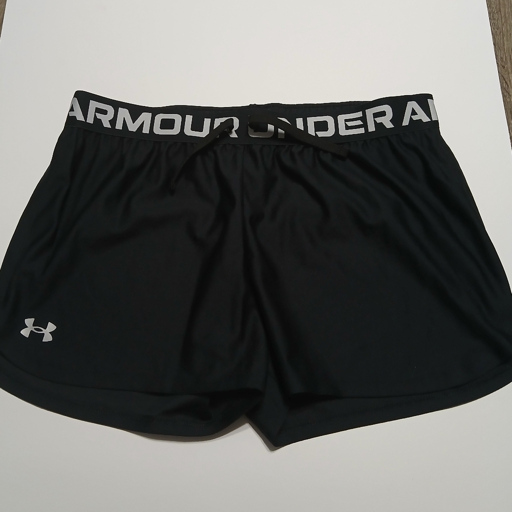 Under Armour Black Athletic Shorts with‎ Lightweight Performance Material